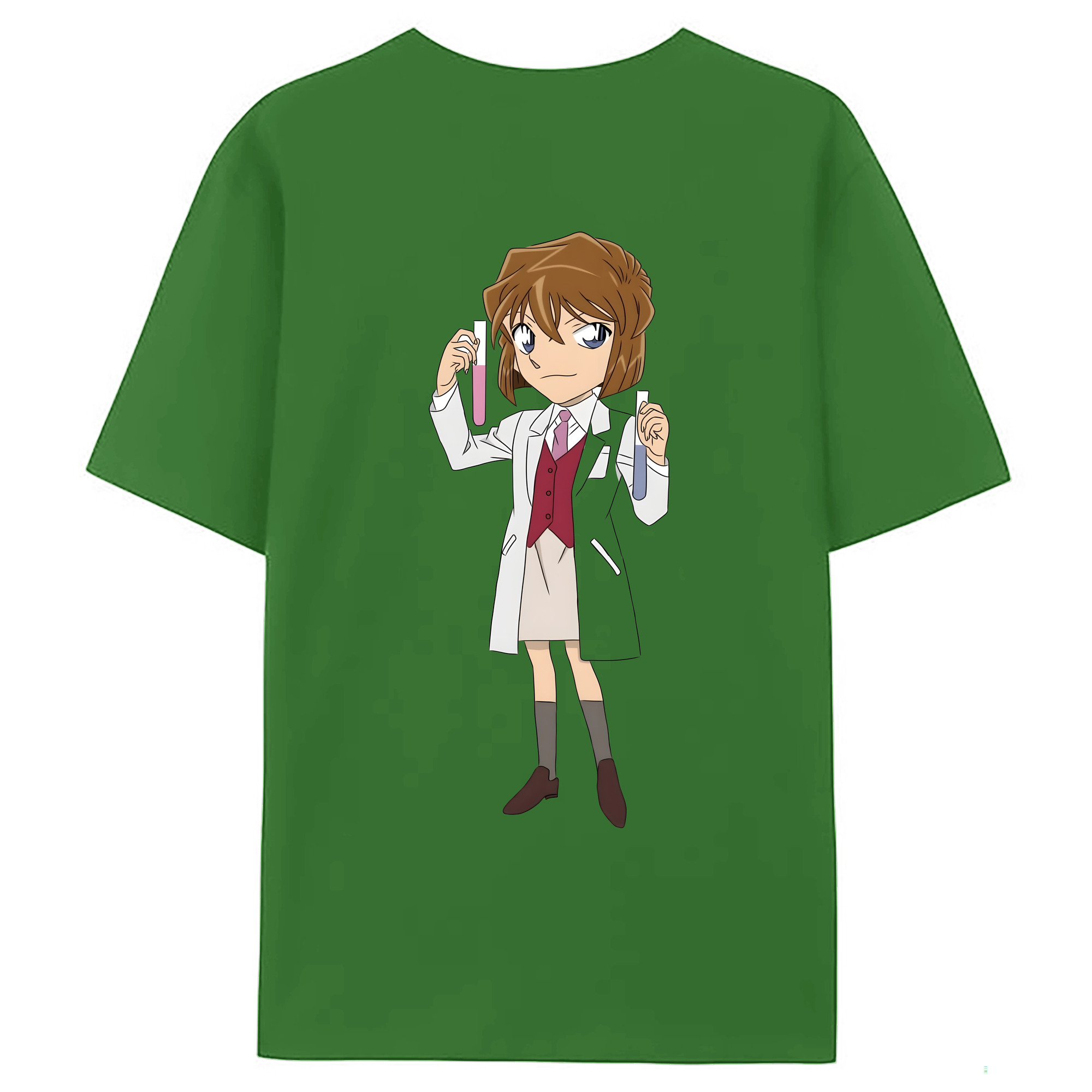 （画像用） 名探偵コナン 灰原 哀 はいばら あい Detective Conan Anita Hailey、Vi Graythorn Haibara Ai レディース半袖Tシャツ(バックプリント)
